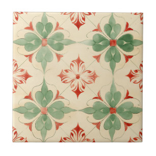 Antiek Kerst Tegel Tegeltje