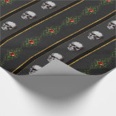 Antiek kerst voor de versiering van kunstwerken cadeaupapier (Hoek)