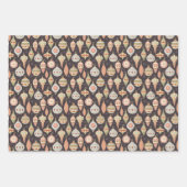 Antiek kerstboomsierpatroon Inpakpapier Vel (Voorkant 3)