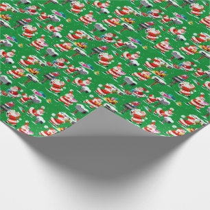 Antiek kerstcadeaupapier cadeaupapier