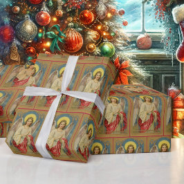 Antiek kerstcadeautjes met kerstcadeaus van superi cadeaupapier
