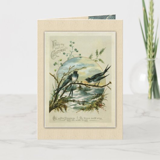 Antiek kerstcadeautjes met kerstcadeautjes voor ke feestdagen kaart (Voorkant)