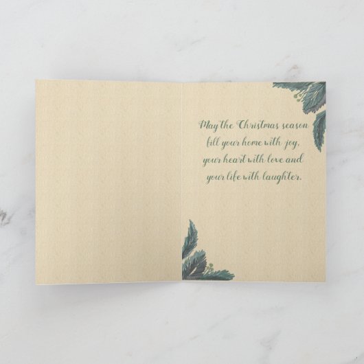 Antiek kerstcadeautjes met kerstcadeautjes voor ke feestdagen kaart (Binnen)