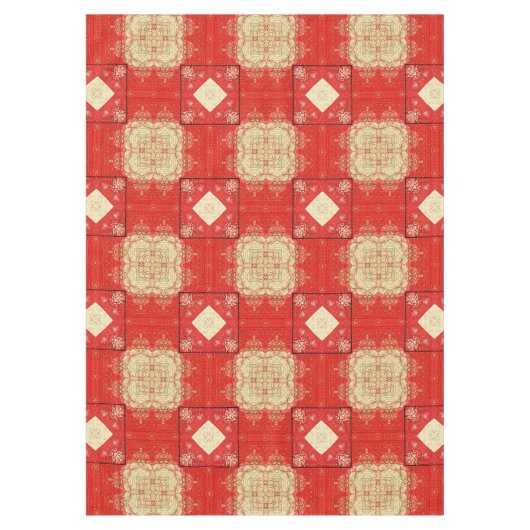 antiek kerstfeest Deel 18 Ephemera Tafelkleed (Voorkant)