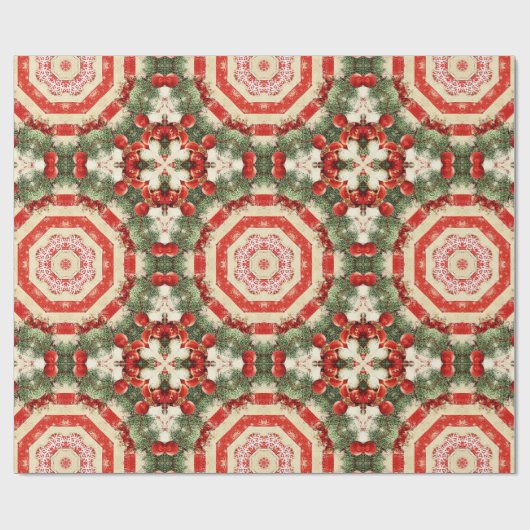  antiek kerstfeest Deel 1 Ephemera Cadeaupapier (Vlak)