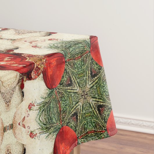  antiek kerstfeest Gedekte Deel 6 Ephemera Tafelkleed (Voorbeeld)