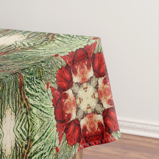 antiek Kerstfeest Gedekte Deel 9 Ephemera Tafelkleed (Voorbeeld)