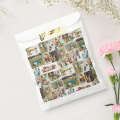 Antiek kerstfeestdag met kerstfeest bedankzakje (Gezegeld)