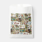 Antiek kerstfeestdag met kerstfeest bedankzakje (Voorkant)