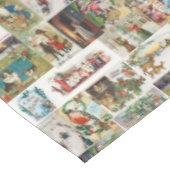 Antiek kerstfeestdag met kerstfeest tafelkleed (Gekanteld)