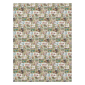 Antiek kerstfeestdag met kerstfeest tafelkleed (Voorkant)