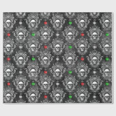 Antiek kerstfeestdagen cadeaupapier (Vlak)