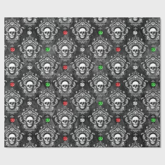 Antiek kerstfeestdagen cadeaupapier (Vlak)