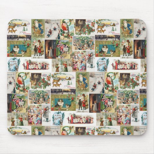 Antiek kerstfeestdagen muismat (Voorkant)