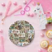 Antiek kerstfeestdagen papieren bordje (Feest)