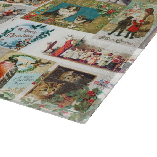 Antiek kerstfeestdagen snijplank (Hoek)