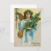 Antiek kerstfeestelijke Kaart (Voorkant / Achterkant)