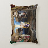 Antiek kerstfeestscène accent kussen (Voorkant(Verticaal))