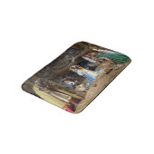 Antiek kerstfeestscène badmat (Gekanteld)