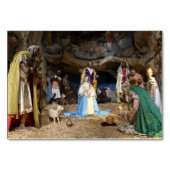 Antiek kerstfeestscène kaart (Voorkant)