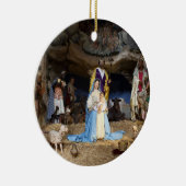 Antiek kerstfeestscène keramisch ornament (Rechts)