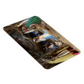 Antiek kerstfeestscène magneet (Rechterzijde)