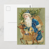 Antiek kerstkaart Briefkaart (Voorkant / Achterkant)