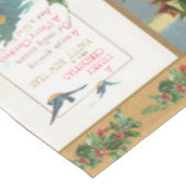 Antiek kerstkaart tafelkleed (Gekanteld)