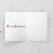 Antiek kerstkaartje feestdagen kaart (Binnen)