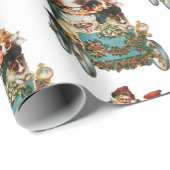  Antiek kerstkerstkerstbeker Cadeaupapier (Rol Hoek)