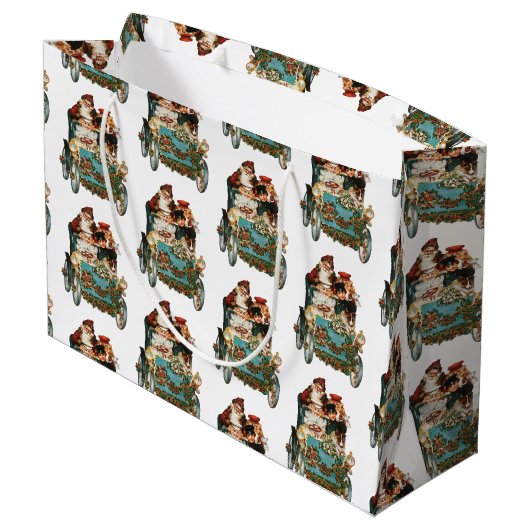  Antiek kerstkerstkerstbeker Groot Cadeauzakje (Achterkant Gekanteld)