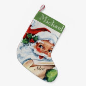 Antiek kerstkerstkerstcadeau Kleine Kerstsok (Voorkant (Hangend))