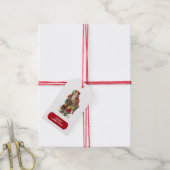 Antiek kerstkerstkerstkerstbedekking en geschenke Cadeaulabel (Met Touw)