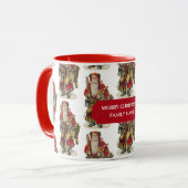  Antiek kerstkerstkerstkerstkerstman - Aangepaste  Mok (Voorkant links)