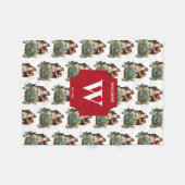  Antiek kerstkerstkerstkerstkerstman Fleece Deken (Voorkant (Horizontaal))