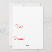 Antiek Kerstman en Sleigh Grote Kerstcadeau Label Feestdagenkaart (Achterkant)