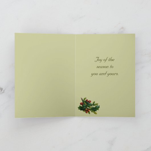 Antiek Kerstman Kaart (Binnen)