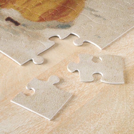 Antiek Kerstmis Meisje Winter Kind Legpuzzel (Zijkant)