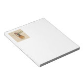 Antiek Kerstmis Meisje Winter Kind Notitieblok (Schuin)