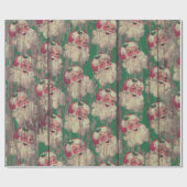  antiek kerstnamedrukpapier cadeaupapier (Vlak)