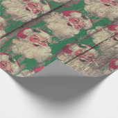  antiek kerstnamedrukpapier cadeaupapier (Hoek)