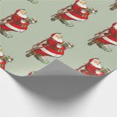 Antiek kerstpapier cadeaupapier (Hoek)