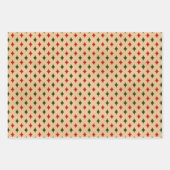 Antiek kerstpatroon inpakpapier vel (Voorkant 3)