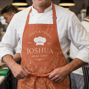 Antiek Keuken Kookgerei Patroon Schort