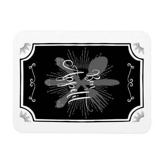 Antiek Keukenbord - Bon Appetit Magneet (Horizontaal)