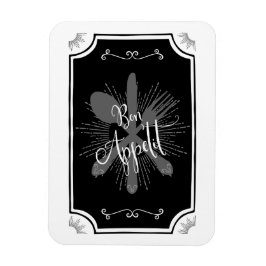 Antiek Keukenbord - Bon Appetit Magneet