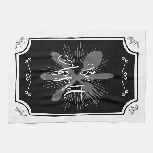 Antiek Keukenbord - Bon Appetit Theedoek (Horizontaal)