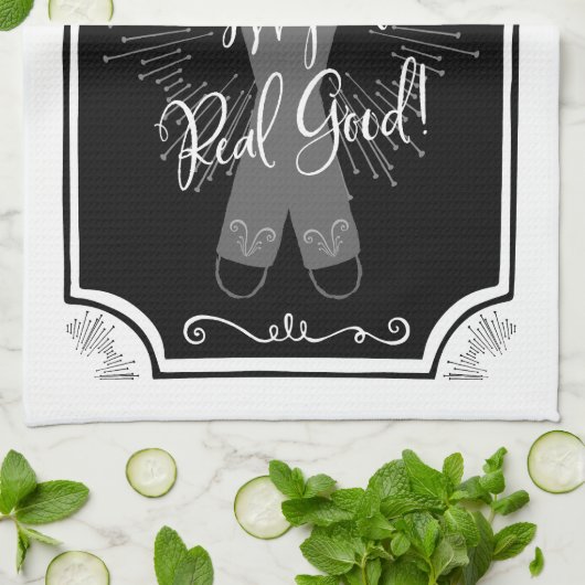 Antiek Keukenbord - het maakt het echt goed Theedoek (Gevouwen)