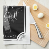 Antiek Keukenbord - het maakt het echt goed Theedoek (Quarter Fold)