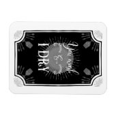 Antiek Keukenbord - U was en ik droog Magneet (Horizontaal)